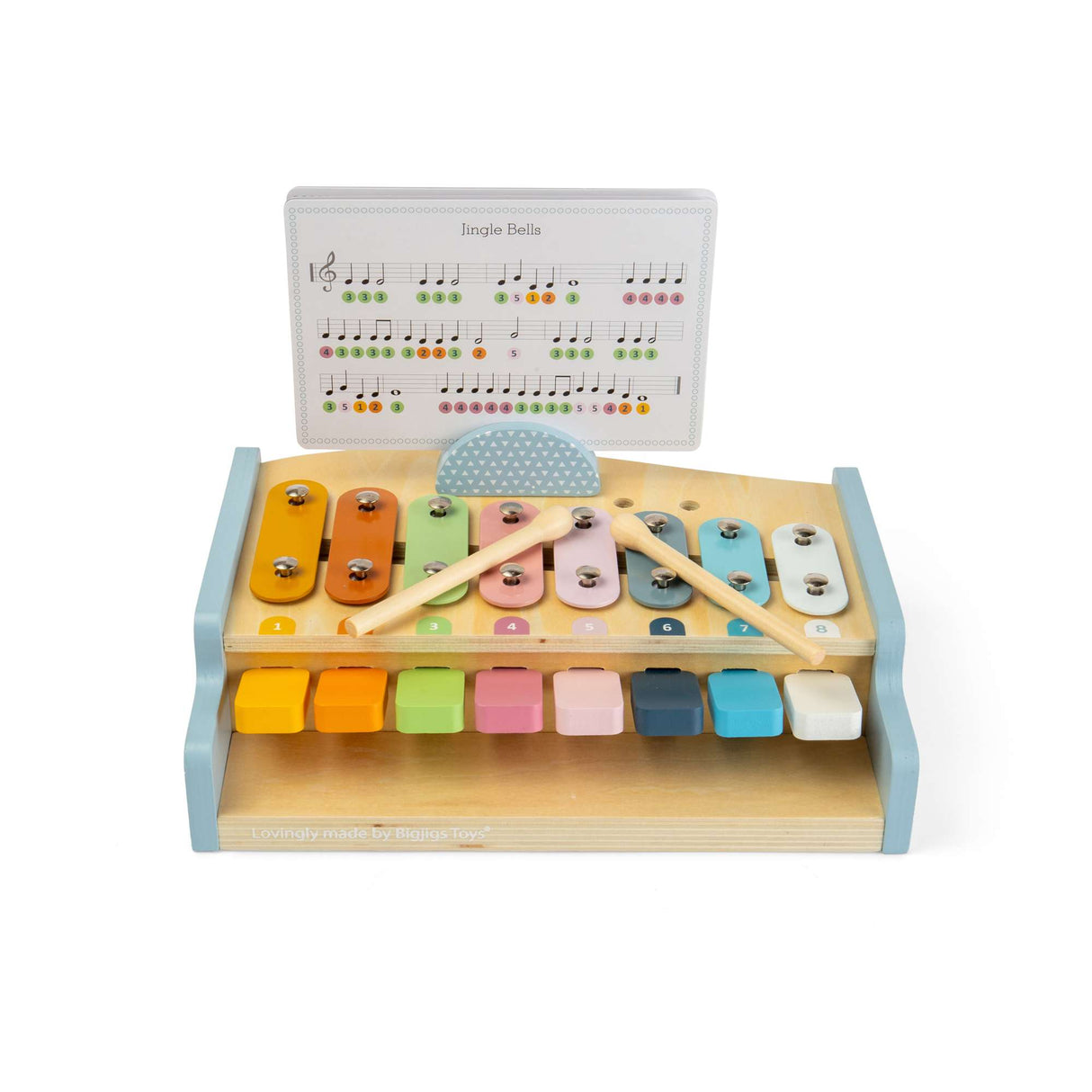 Xylo Piano - 2-in-1 Wooden Xylophone & Baby Piano, Kids Music Toy