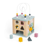 Activity Cube - Wooden Baby Cubes, Learning Centre with Bead Maze