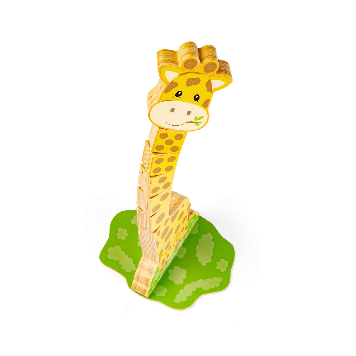 Counting Wobble Neck Giraffe- Kids Wooden Animal Stacking Block Toy