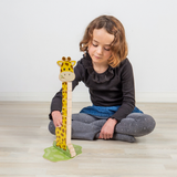 Counting Wobble Neck Giraffe- Kids Wooden Animal Stacking Block Toy