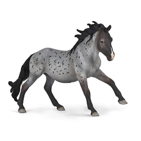 CollectA Nokota Stallion Blue Roan- Horse Toy Animal Figure, Collectable Models