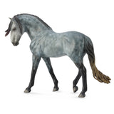 Andalusian Stallion Dark Dapple Grey 1:12 (Deluxe)