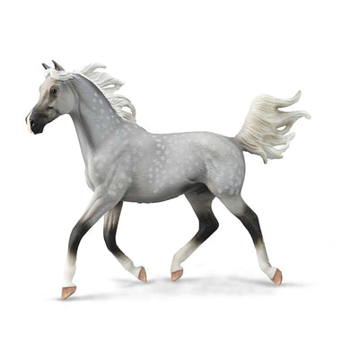 Half Arabian Stallion Dappled Grey - Deluxe 1:12 Scale
