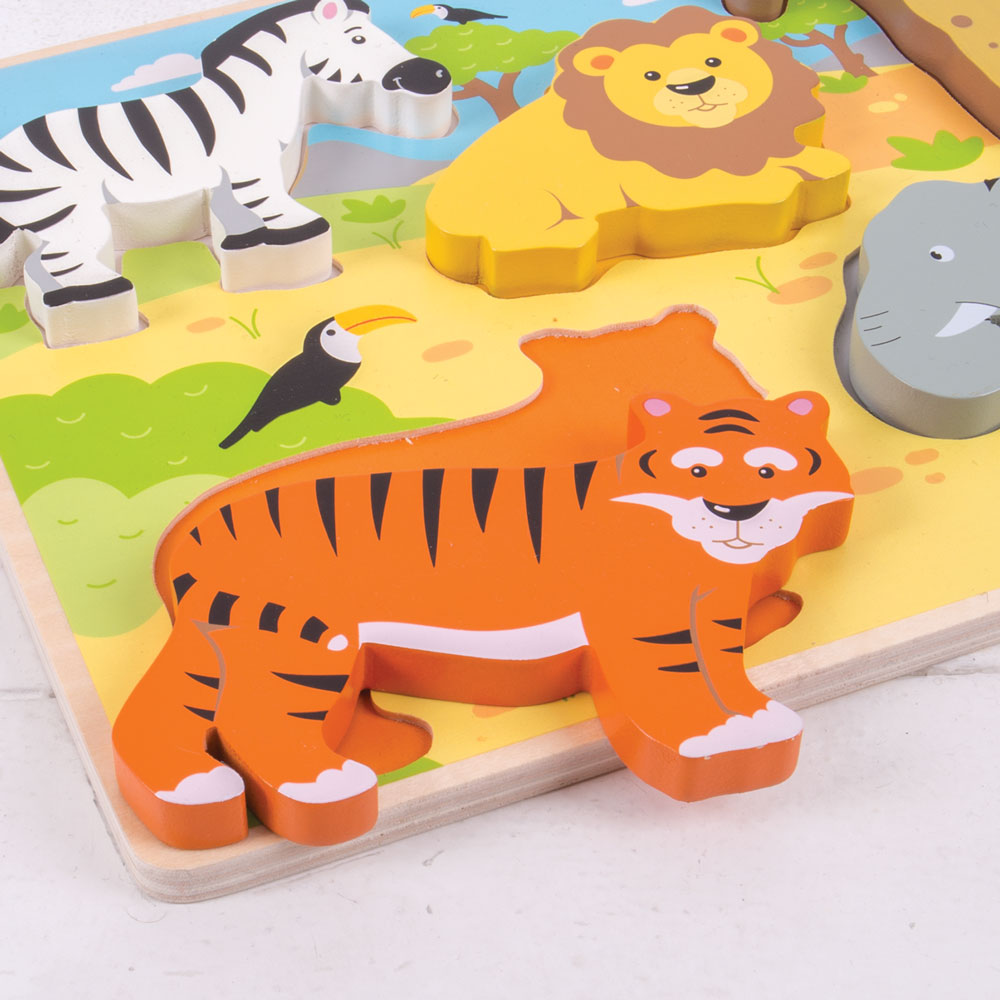 Chunky Lift Out Safari Puzzle - DAMAGED BOX