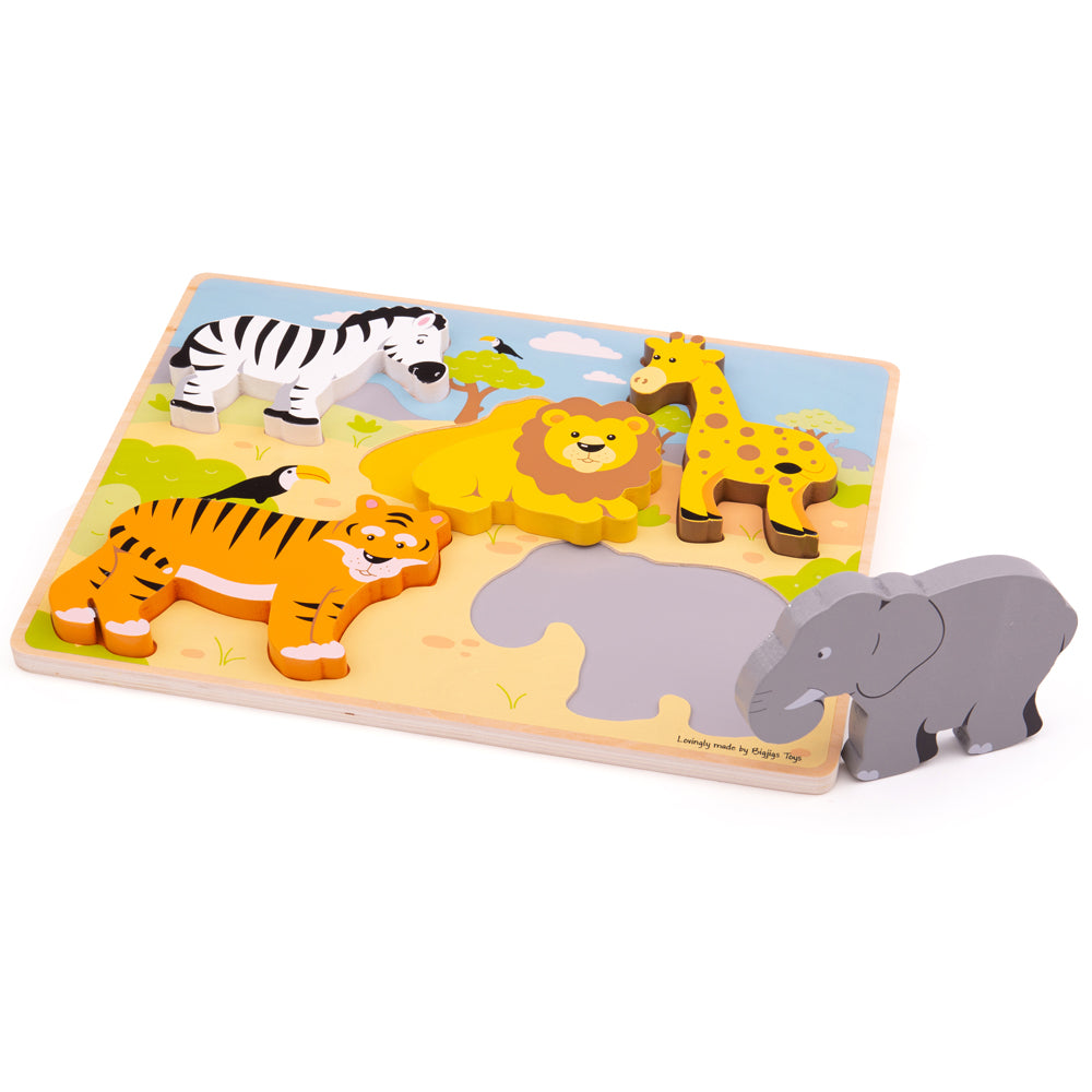 Chunky Lift Out Safari Puzzle - DAMAGED BOX