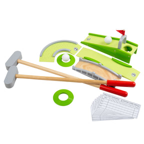 Kids Wooden Crazy Golf Toy Set