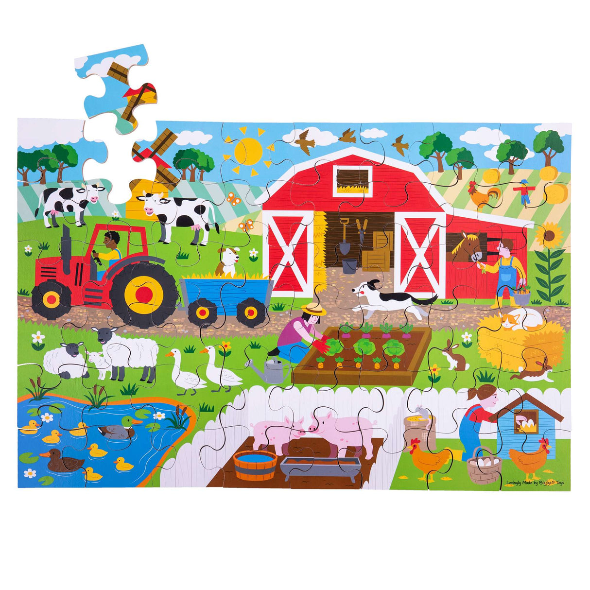 Farmyard Floor Puzzle (48 piece)