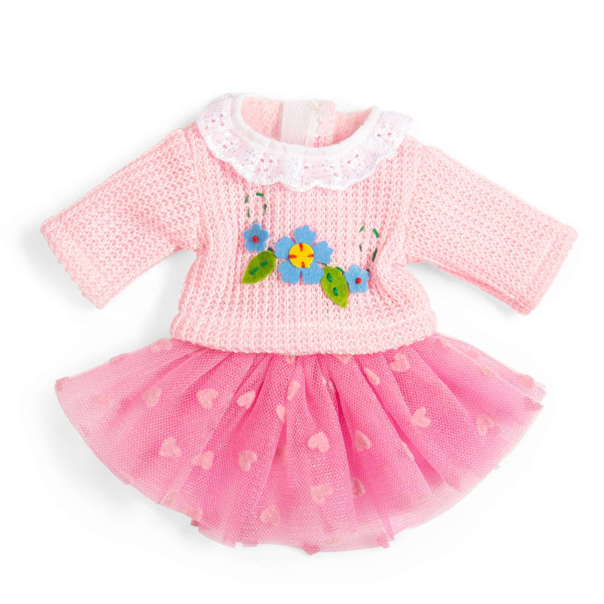 Pink Tutu And Jumper-Small- Doll Clothes Set for Kids' Rag Dolls