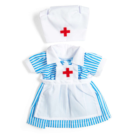 Bigjigs Toys Nurse Uniform-Small- Rag Doll Clothes, Medic Outfit for Kids' Dolls