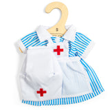 Bigjigs Toys Nurse Uniform-Small- Rag Doll Clothes, Medic Outfit for Kids' Dolls