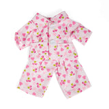 Day Pyjamas (Small) - Dolls Pink PJ Set, Doll Clothes & Accessories