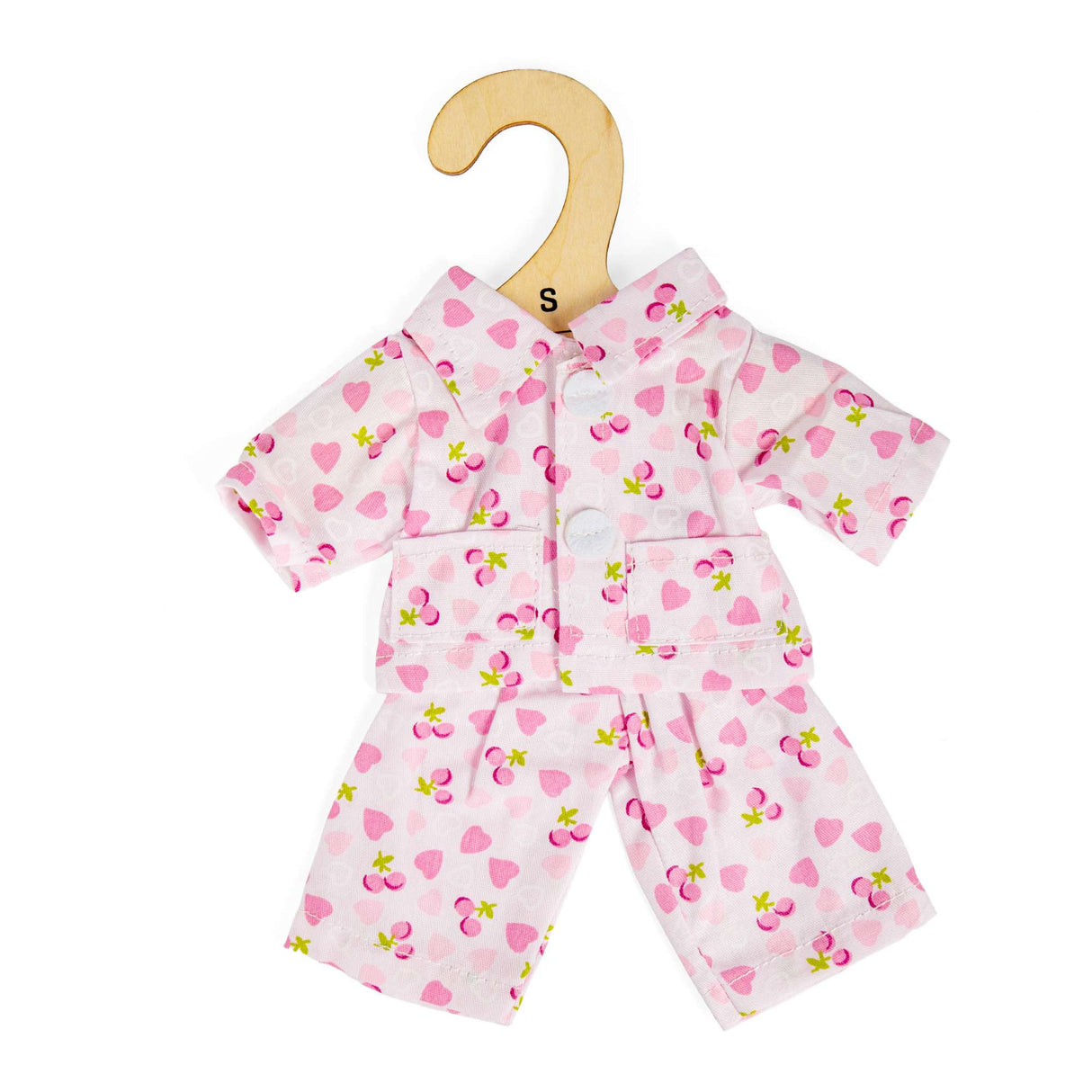 Day Pyjamas (Small) - Dolls Pink PJ Set, Doll Clothes & Accessories