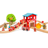 Fire Station Train Set
