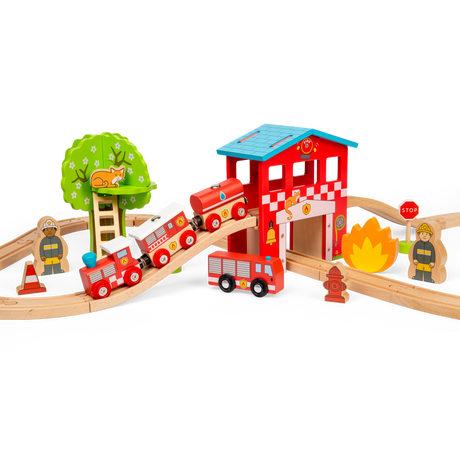 Fire Station Train Set