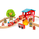 Fire Station Train Set
