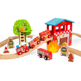 Fire Station Train Set