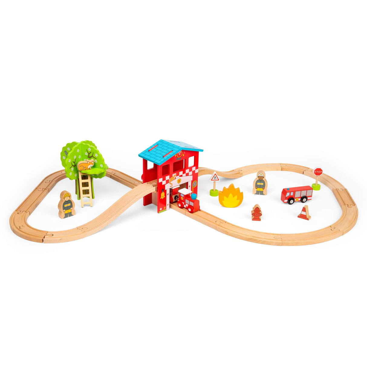Fire Station Train Set