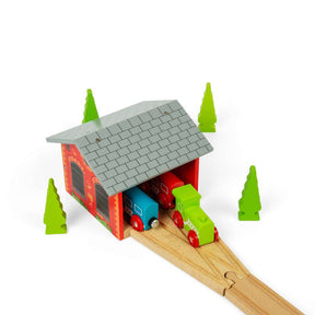Double Engine Shed - DAMAGED BOX