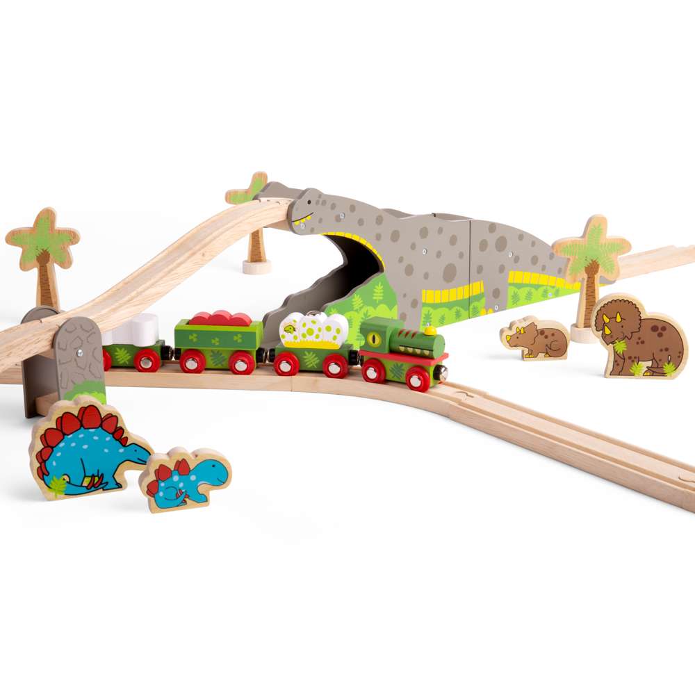 Dinosaur Railway Engine and Carriages