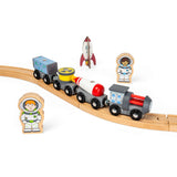 Space Train Kids  Wooden Railway Engine & Carriages