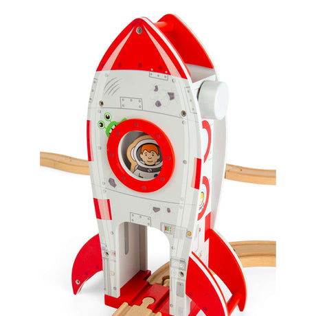 Bigjigs Rail Rocket Ship Wooden Rail Train Accessory
