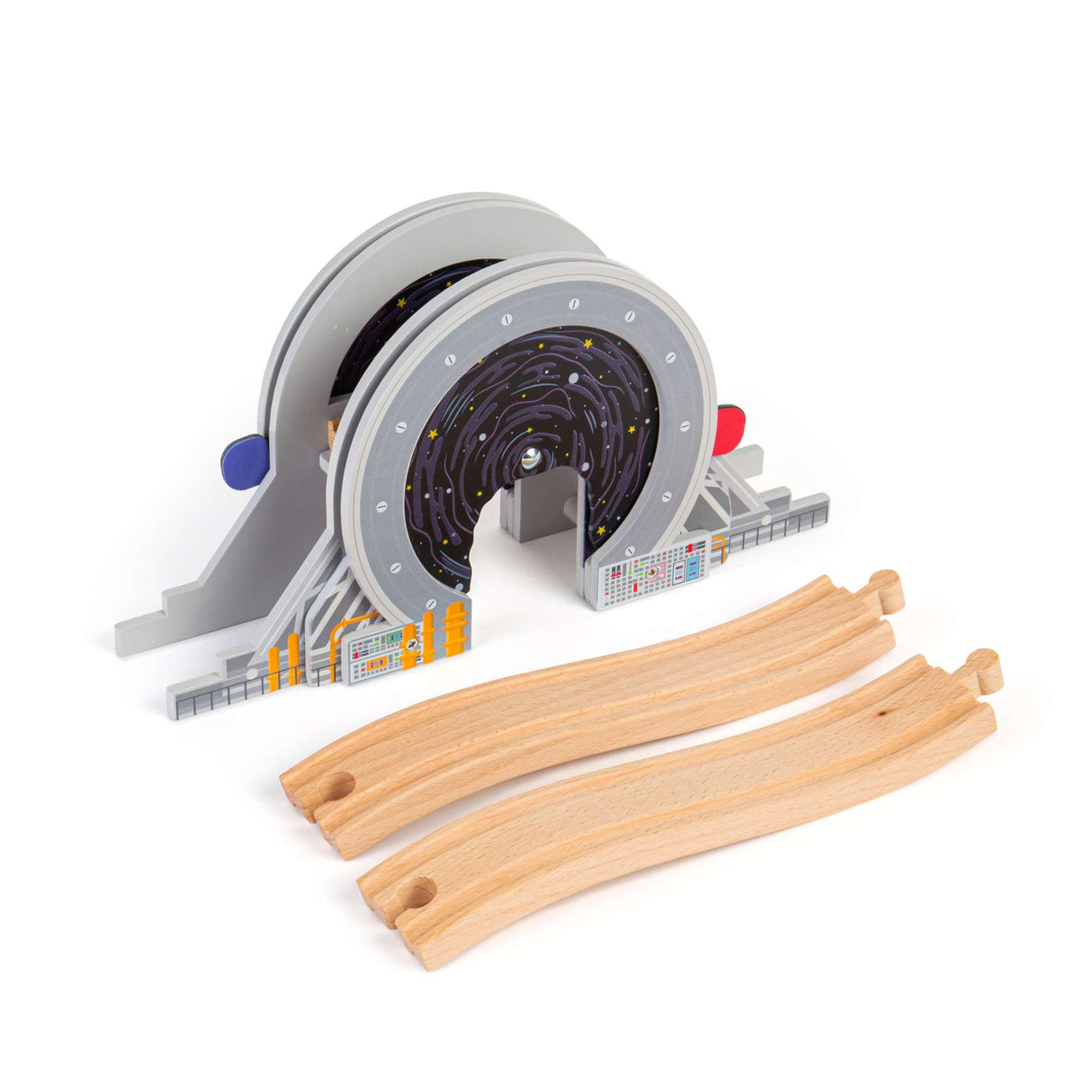 Galaxy Bridge- Space Themed Wooden Railway Accessory for Train Sets