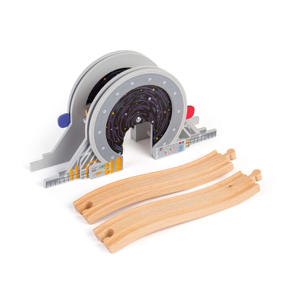 Galaxy Bridge- Space Themed Wooden Railway Accessory for Train Sets