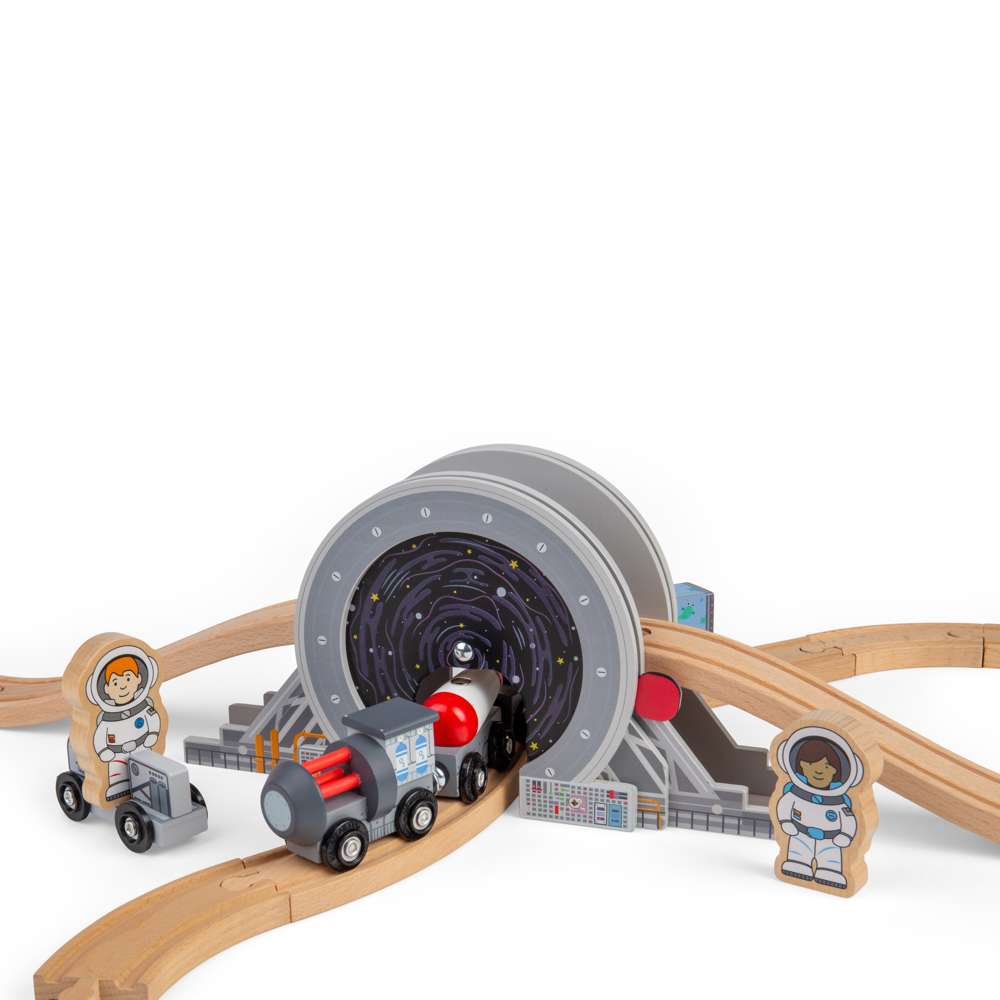 Galaxy Bridge- Space Themed Wooden Railway Accessory for Train Sets