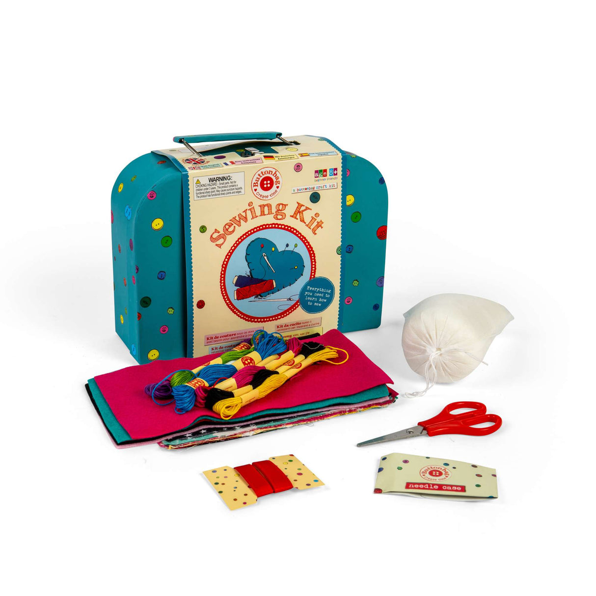 Buttonbag Sewing Kit for Beginners: Learn to Sew, Projects & Supplies