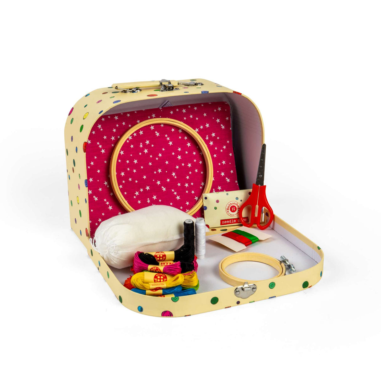 Buttonbag Bumper Sewing Kit: Cross Stitch & Embroidery for Beginners