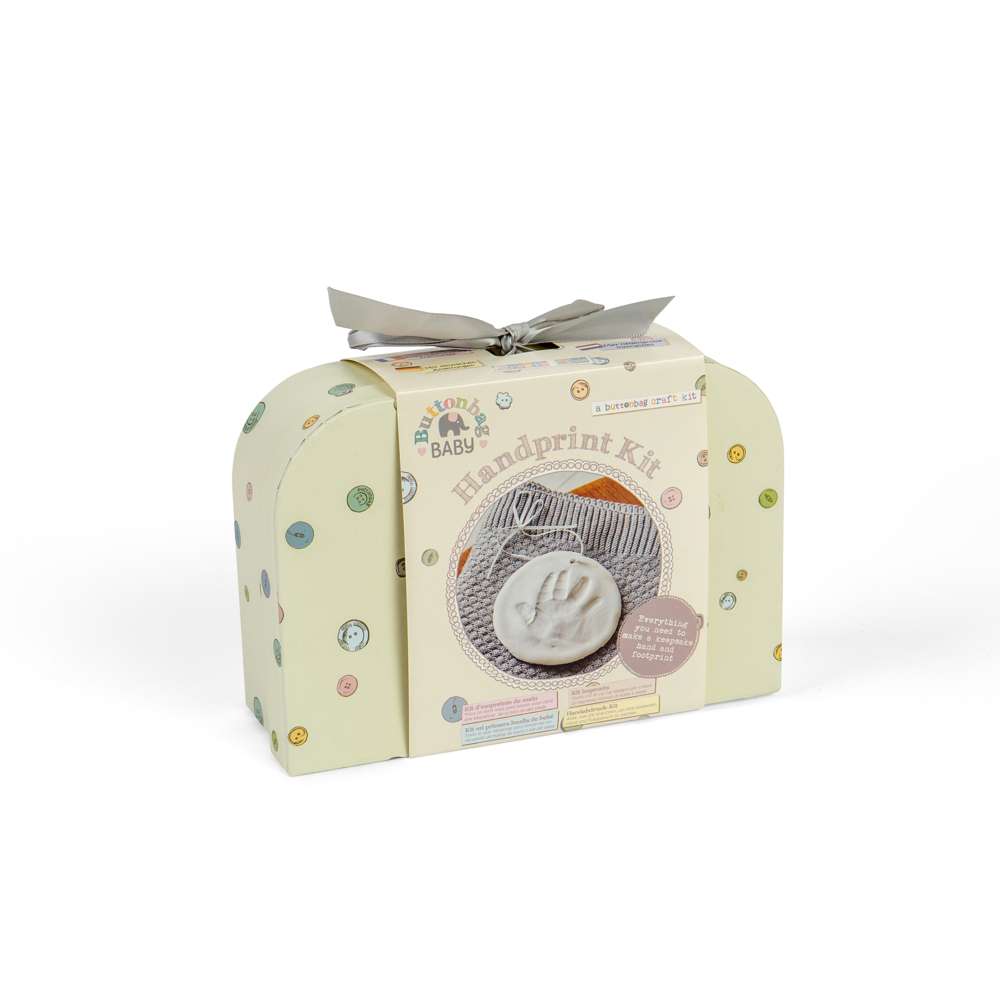 Buttonbag Baby Hand & Foot Print Keepsake Kit with Air-Dry Clay | Gift