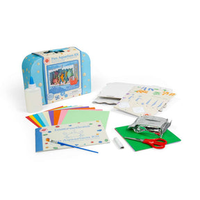 Buttonbag Fun Aquarium Kit- Ocean Themed Origami & Card Craft Model Set for Kids