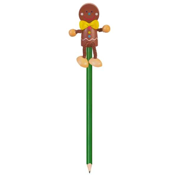 Gingerbread Man Pencil - Pack of 2