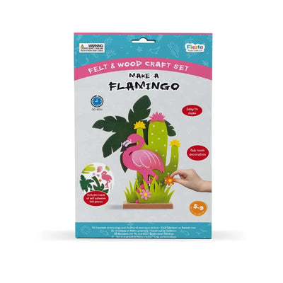 Wood & Felt Craft Kit - Make a Flamingo