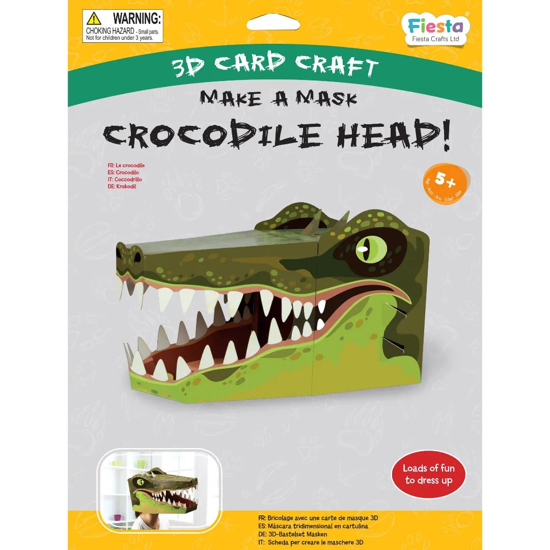Crocodile 3D Mask Card Craft