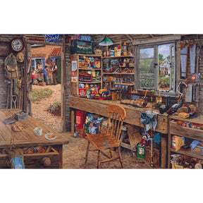 Dad's Shed - 1000 Piece Jigsaw Puzzle - DAMAGED BOX