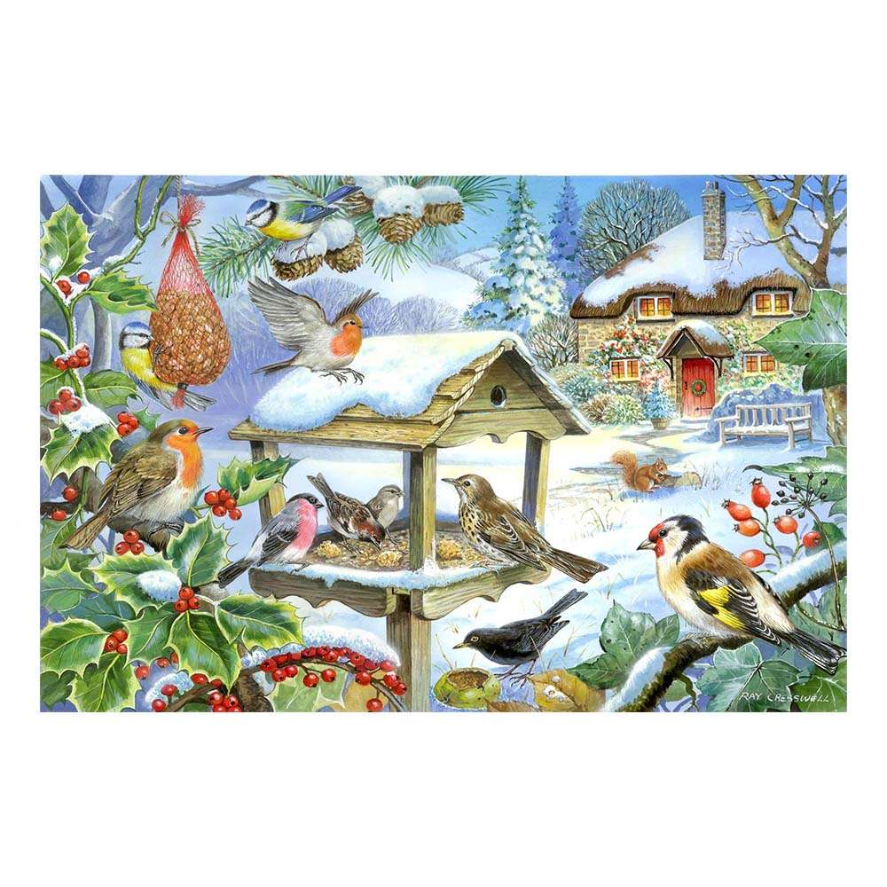 Feed The Birds - BIG 250 Piece Jigsaw Puzzle - DAMAGED BOX