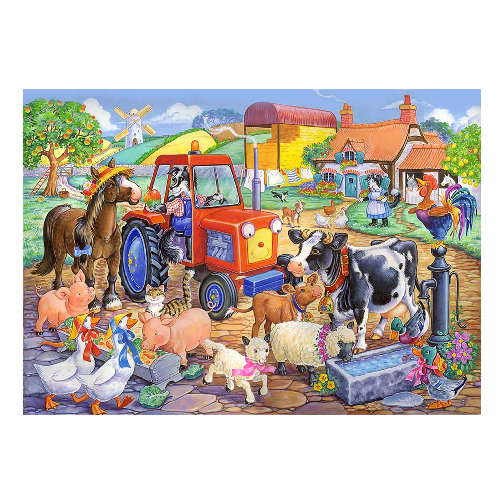 Farm Friends - 80 Piece Jigsaw Puzzle - DAMAGED BOX