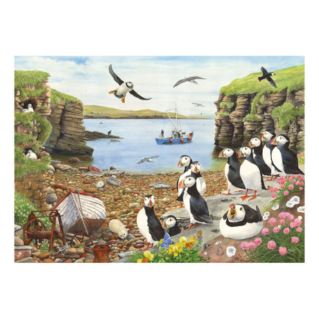 Puffin Parade - BIG 500 Piece Jigsaw Puzzle