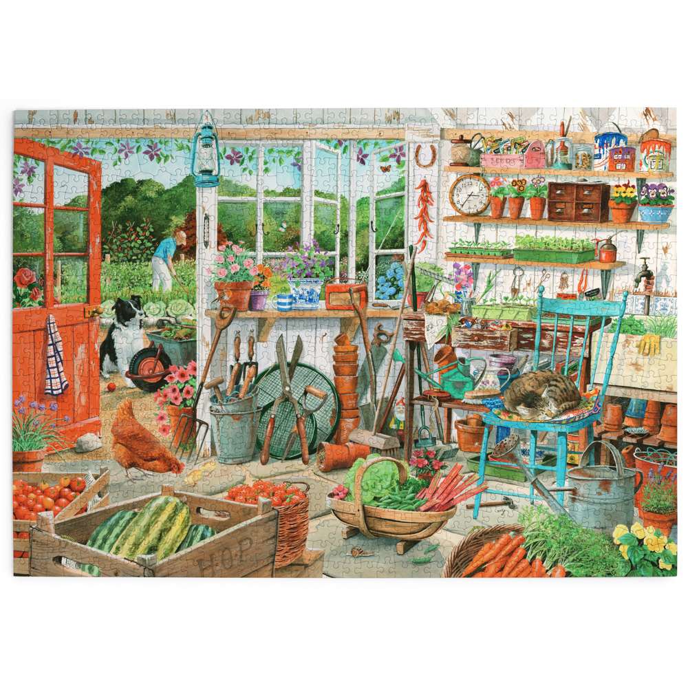 Potting Shed - 1000 Piece Jigsaw Puzzle - DAMAGED BOX