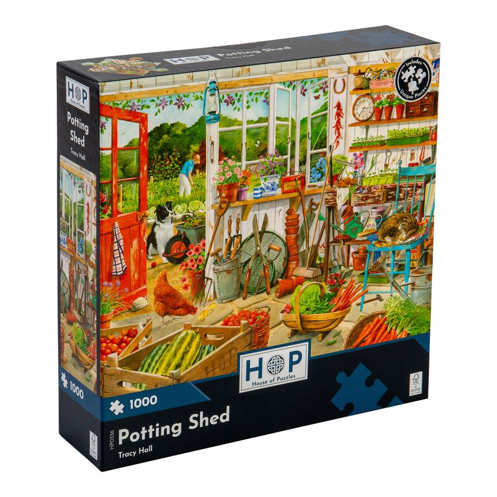 Potting Shed - 1000 Piece Jigsaw Puzzle - DAMAGED BOX