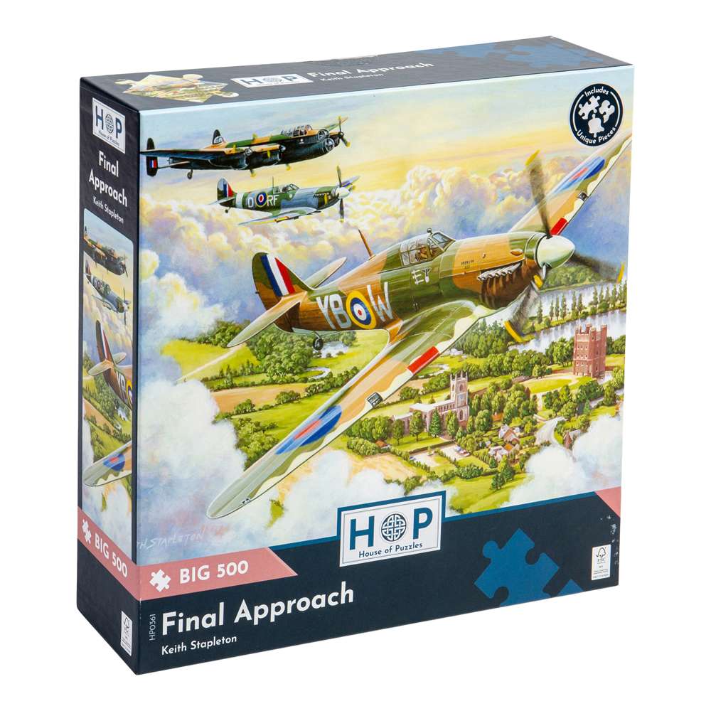 Final Approach - BIG 500 Piece Jigsaw Puzzle - DAMAGED BOX