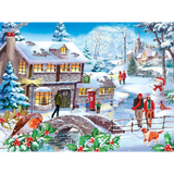 Winter Walk - 500 Piece Jigsaw Puzzle - DAMAGED BOX
