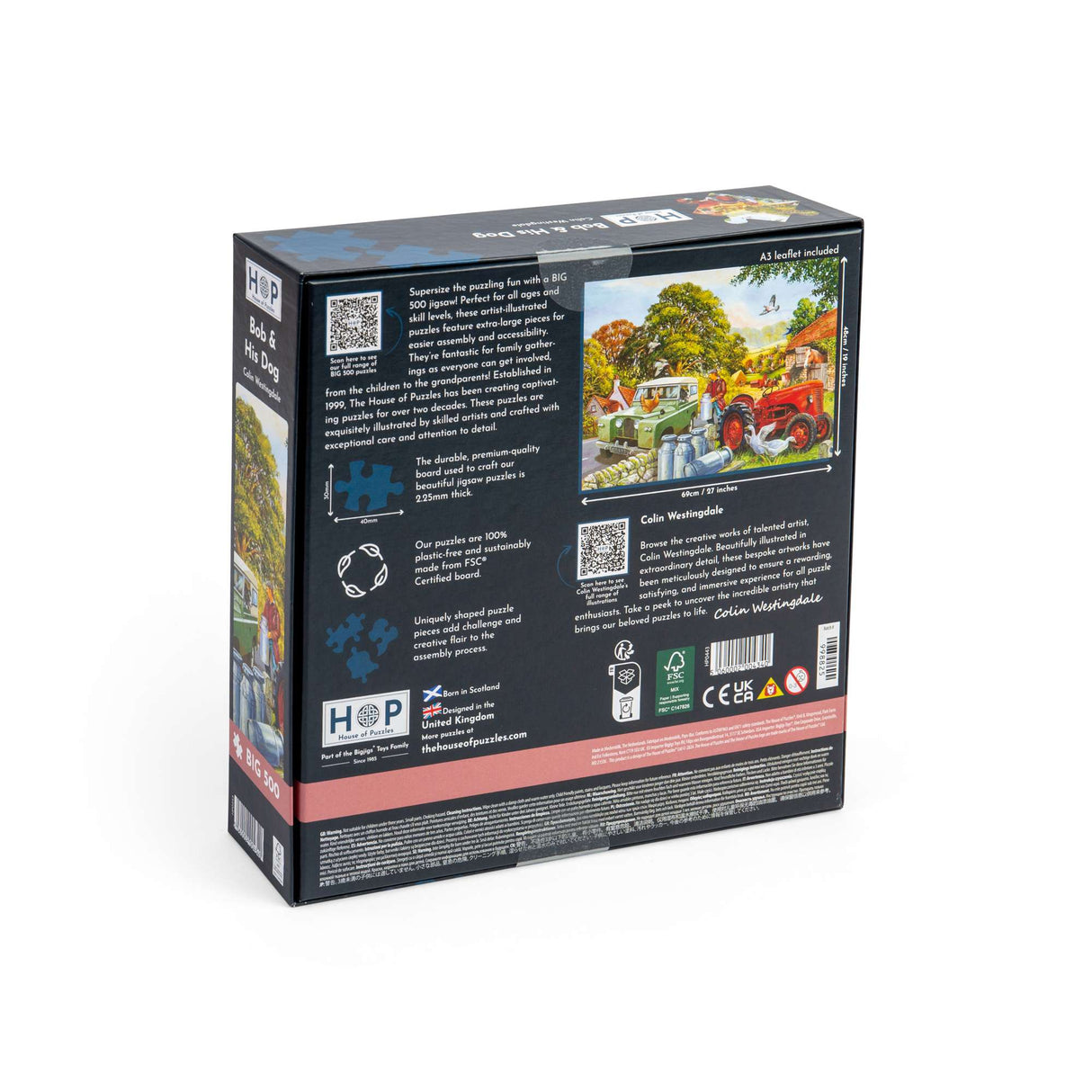 Bob & His Dog - BIG 500 Piece Jigsaw Puzzle