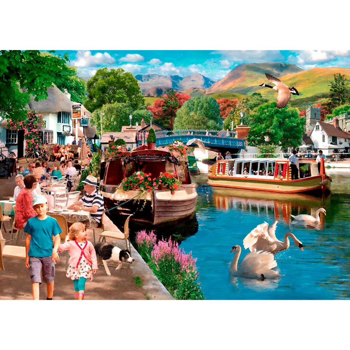 Sunny Afternoon - 500 Piece Jigsaw Puzzle - DAMAGED BOX