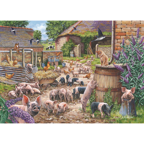 Piglet Pandemonium - BIG 250 Piece Jigsaw Puzzle