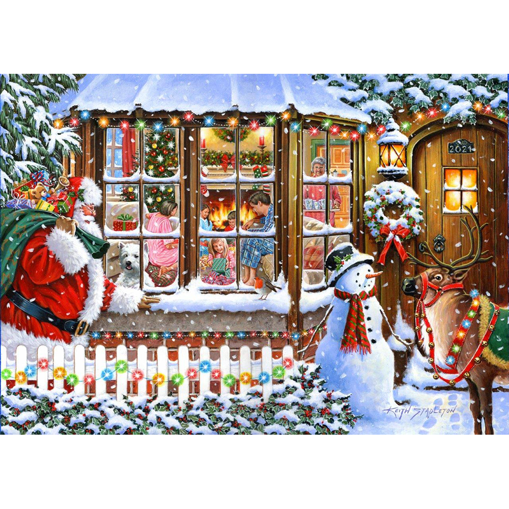 No.16 - With Love From Santa - 500 Piece Jigsaw Puzzle - DAMAGED BOX