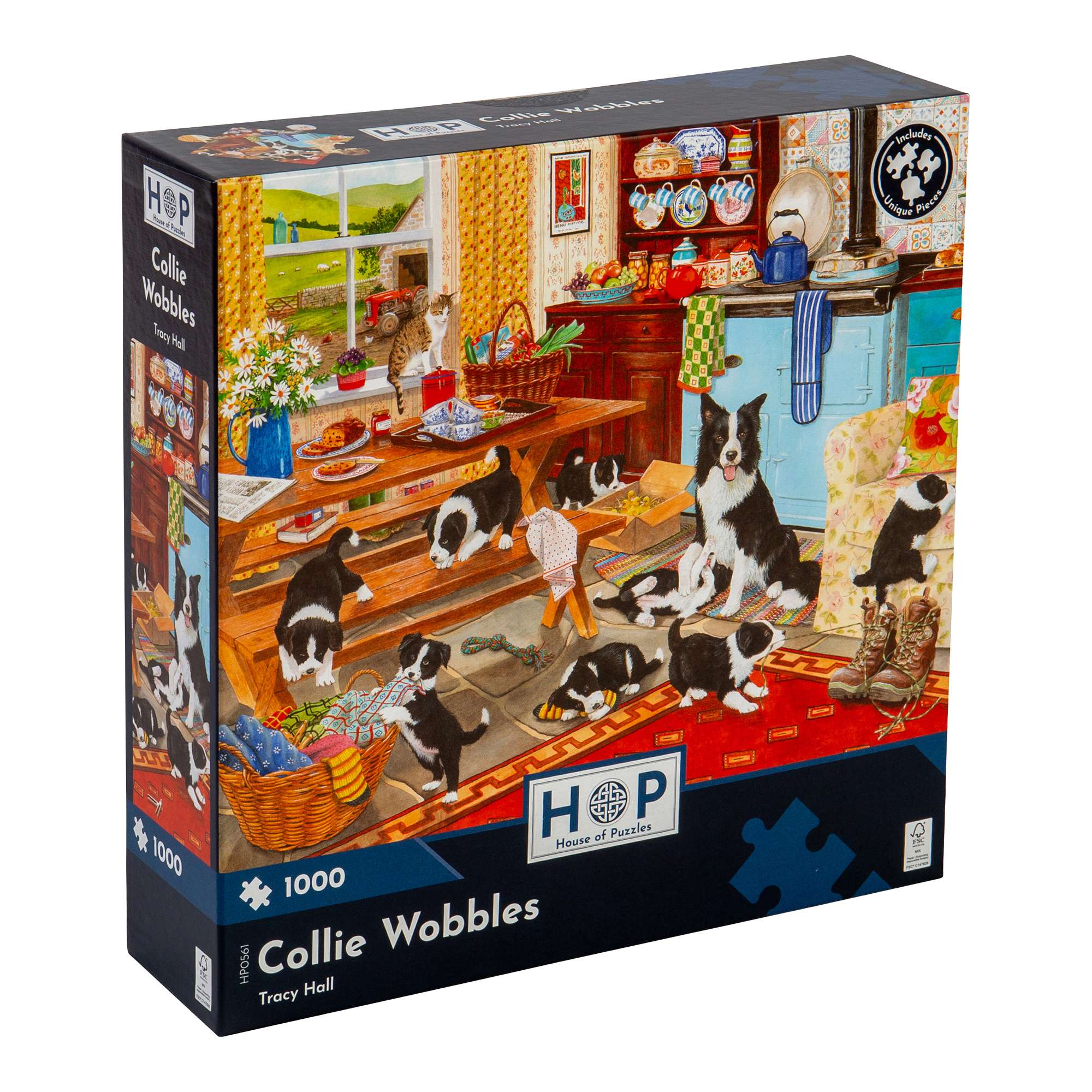 Collie Wobbles | 1000 Piece | House of Puzzles – Bigjigs Toys