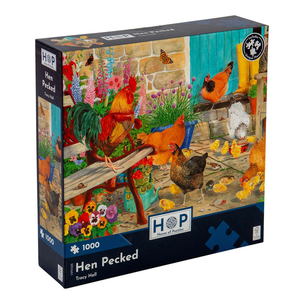 Hen Pecked | 1000 Piece | House of Puzzles – Bigjigs Toys
