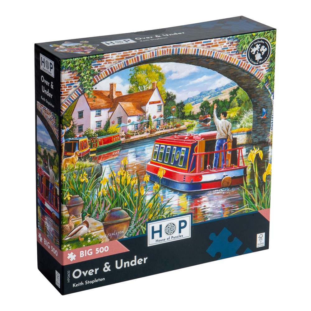 Over & Under - BIG 500 Piece Jigsaw Puzzle - DAMAGED BOX